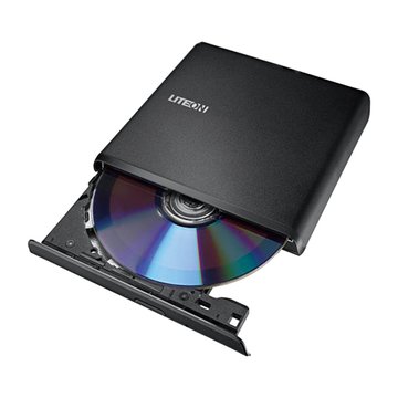 LITEON 建興 ES1 8X 超輕薄外接式DVD燒錄機-黑/2Y