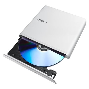 LITEON 建興 ES1 8X 超輕薄外接式DVD燒錄機(白)/2Y