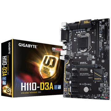 GIGABYTE 技嘉H110-D3A 挖礦主機板1151