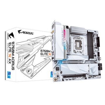 GIGABYTE 技嘉B760M AORUS ELITE X AX(ref)D5白主板-註5