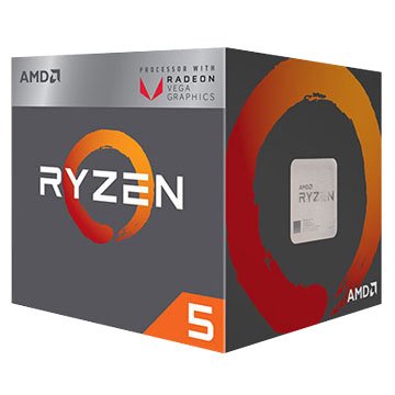 AMD RYZEN R5-2400G/3.6~3.9G四核AM4有內顯