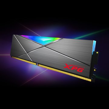 ADATA 威剛 XPG D50 RGB DDR4 3200 32G(16x2)/CL16灰色 桌上型記憶體(AX4U3200716G16A-DT50)