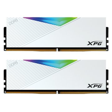 ADATA 威剛威剛XPG DDR5 5600 LANCER RGB 32G(16*2)白超頻桌上型記憶體