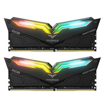 team Night Hawk RGB DDR4 3000 16G(8G*2)-炫光(黑)