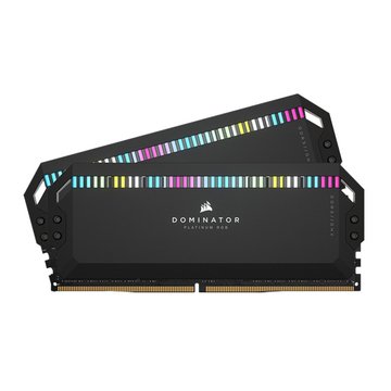 CORSAIR 海盜船DOMINATOR PLATINUM RGB DDR5 6400 32G(16G*2)黑色(CMT32GX5M2B6400C32)桌上型記憶體