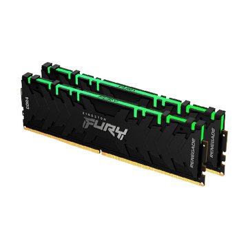 Kingston 金士頓金士頓FURY Renegade RGB D4 4000 16G(8*2)(KF440C19RBAK2/16)桌上型超頻記憶體