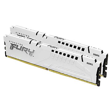 Kingston 金士頓 金士頓 FURY Beast DDR5 6000 32G(16G*2)-白(CL30) 桌上型記憶體 (KF560C30BWEK2-32)
