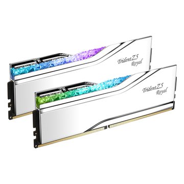 G.SKILL 芝奇 皇家戟 RGB 32G(雙通16G*2)D5-7200/銀/CL34/支援Intel XMP  記憶體 (F5-7200J3445G16GX2-TR5S)
