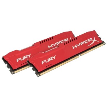 HyperX FURY DDR4 2400 16G(8G*2) PC 電競超頻RAM(紅)