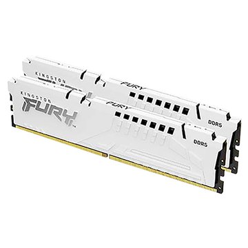 Kingston 金士頓 金士頓FURY Beast 獸獵者 DDR5 6000 64GB(32GBx2)白色/ 超頻/具XMP/EXPO 桌上型超頻記憶體