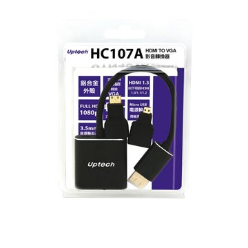 Uptech 登昌恆HC107A HDMI to VGA影音轉換器