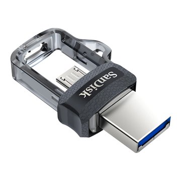 SANDISK Ultra Dual 32GB USB3.0 micro USB OTG  隨身碟-透明