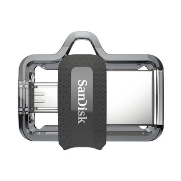 SANDISK Ultra Dual 64GB USB3.0 micro USB OTG 隨身碟-透明