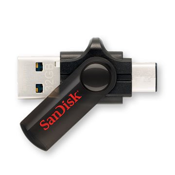 SANDISK DUAL 32GB USB3.0 type-c OTG  隨身碟-黑