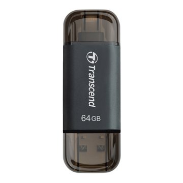 Transcend JetDrive Go 300 64GB USB3.1 Apple ios OTG 隨身碟-魔幻黑