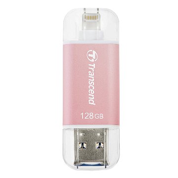 Transcend JetDrive Go 300 128GB USB3.1 Apple ios OTG 隨身碟-玫瑰金
