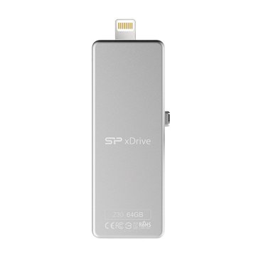 SILICON POWER 廣穎電通xDrive Z30 64GB USB3.0 Apple ios OTG 隨身碟-白