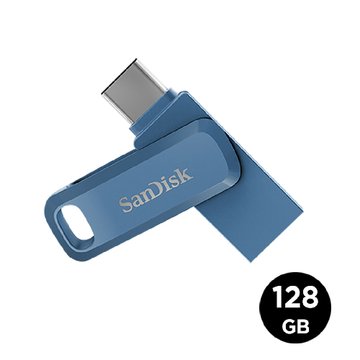 SANDISK Ultra Go USB Type-C 128GB 雙用隨身碟-靛藍(SDDDC3-128G-G46NB)