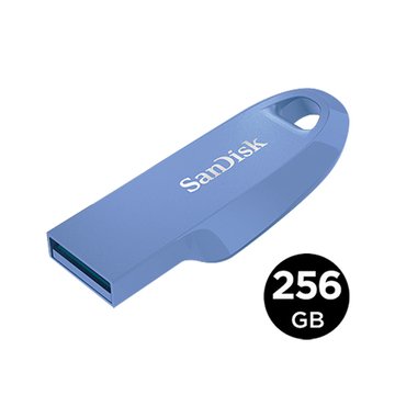 SANDISK Ultra Curve USB 3.2 CZ550 256GB隨身碟(藍)(SDCZ550-256G-G46NB)
