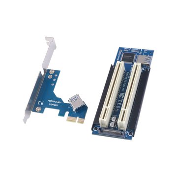 GALILEO 伽利略 (客訂品)AC(PEI02A) PCI-E 轉PCI 2埠 擴充卡