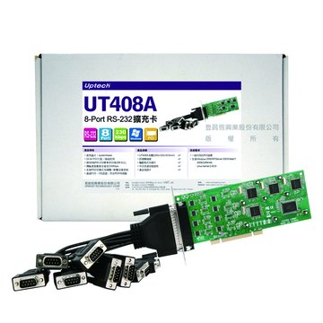 Uptech 登昌恆 UT408A 8埠 RS-232擴充卡