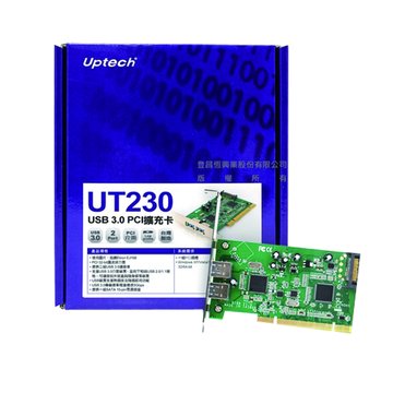 Uptech 登昌恆UT230 2埠USB3.0擴充卡PCI