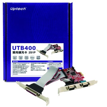 Uptech 登昌恆UTB400 2S1P雙用擴充卡PCI-e