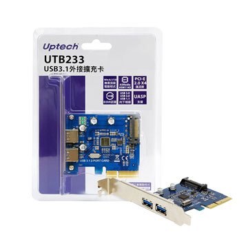 Uptech 登昌恆UTB233 USB3.1外接擴充卡