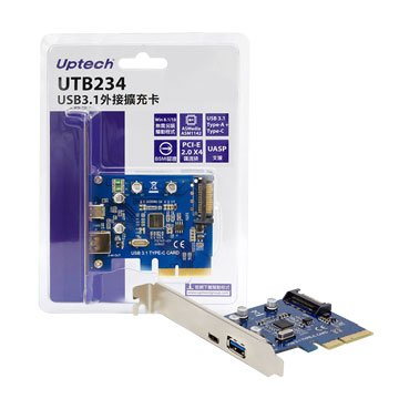 Uptech 登昌恆UTB234 USB3.1外接擴充卡
