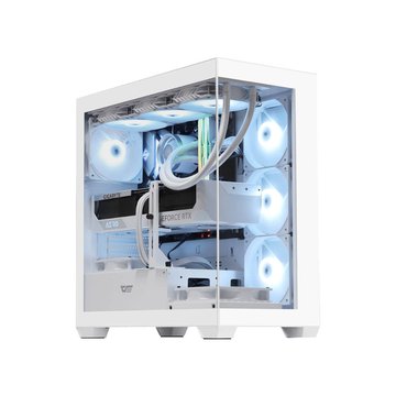 darkFlash 大飛 (客訂品) DS900 白色 ATX全景玻璃透側機殼