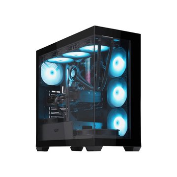 darkFlash 大飛 (客訂品) DS900 黑色 ATX全景玻璃透側機殼