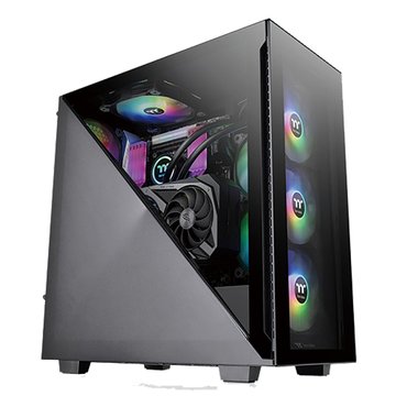 Thermaltake 曜越 (客訂品) 艾坦Divider 300 TG ARGB黑強化玻璃中直立殼