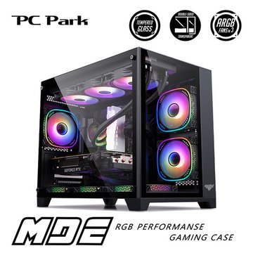 PC Park PC-Park MDE ARGB電競機殼/黑