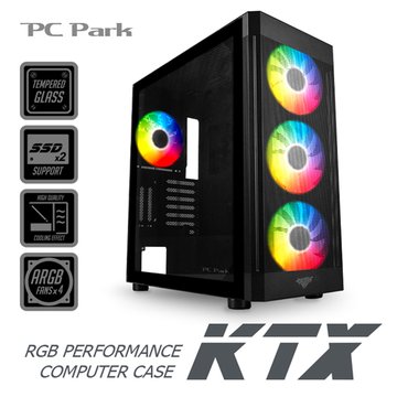 PC Park KTX ARGB電腦機殼/黑