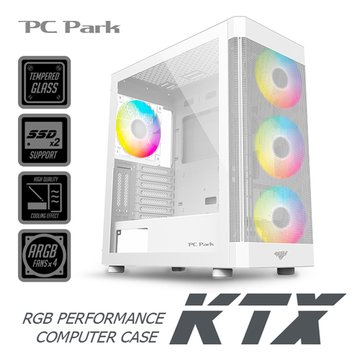 PC Park KTX ARGB電腦機殼/白
