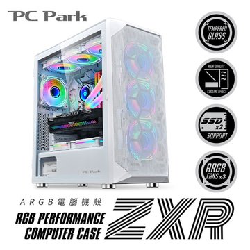 PC Park ZXR ARGB電腦機殼-白