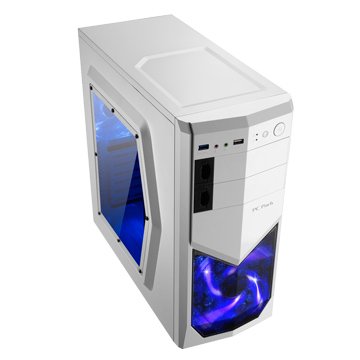 PC Park 6009W 2大3小/白 電腦機殼