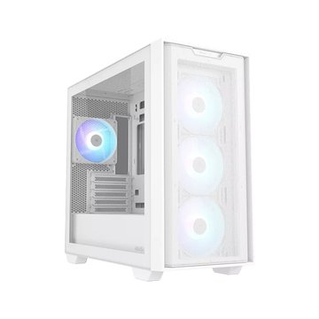 ASUS 華碩 A21 PLUS MATX(ARGB風扇*4)白色機殼(福利品出清)