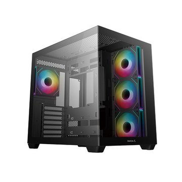 DeepCool 九州風神 CG530 4F/ 黑色/ATX/ARGB全景背插電競機殼