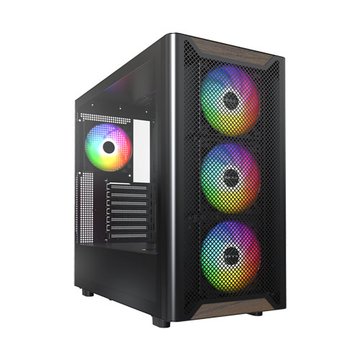 MONTECH 君主 XR Wood 黑 玻璃透側機殼