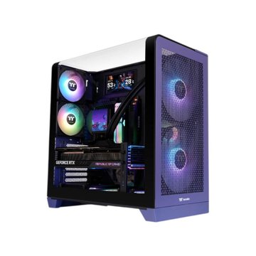 Thermaltake 曜越 光透 View 390 Air 暮光紫 /ATX /雙倉/支援背插/鷗翼式曲面玻璃機殼 (CA-11F-00MNWN-00)