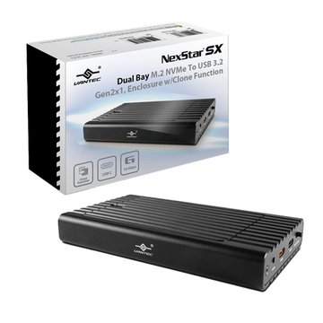 VANTEC 凡達克 NexStar SX 雙 M.2 NVMe SSD 轉 USB 3.2 Gen2x1 CLONE 外接盒(NST-242C3)