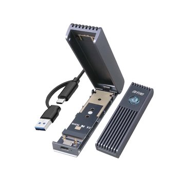GALILEO 伽利略 USB3.2 Gen2 10G M.2 NVMe SSD 翻蓋式 鋁合金 散熱風扇外接盒(NV10GB) 