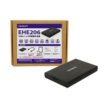 Uptech 登昌恆EHE206 USB3.1 2.5吋硬碟外接盒