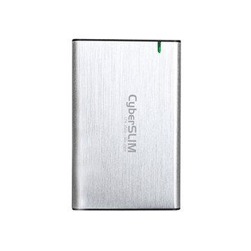 CyberSLIM 大衛肯尼 B25U31 2.5吋硬碟鋁合金外接盒銀TypeC