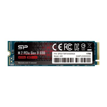 SILICON POWER SP廣穎P34A80 1T PCIe Gen3x4 M.2 2280