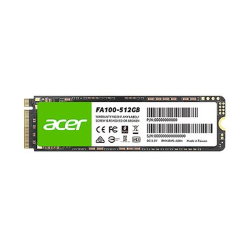 acer 宏碁 FA100 512GB PCIe M.2 5年保固態硬碟