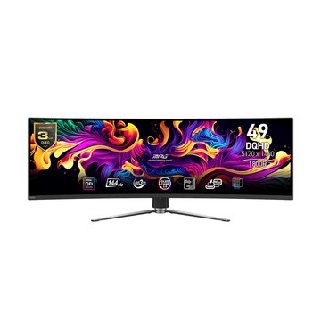 MSI 微星 (客訂品)49" MPG 491CQP QD-OLED 32:9曲電競(144HZ/HDMI.1.DP.type-C//OLED