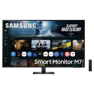 SAMSUNG 三星43' S43FM702UC 4K AI智慧聯網-黑(HDMI*2.Type-C/含喇叭/VA)