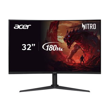 acer 宏碁32'  XZ322QU V3 180Hz/2K可調高低曲電競(HDR400/1ms/F-sync/含喇叭/VA)(福利品出清)